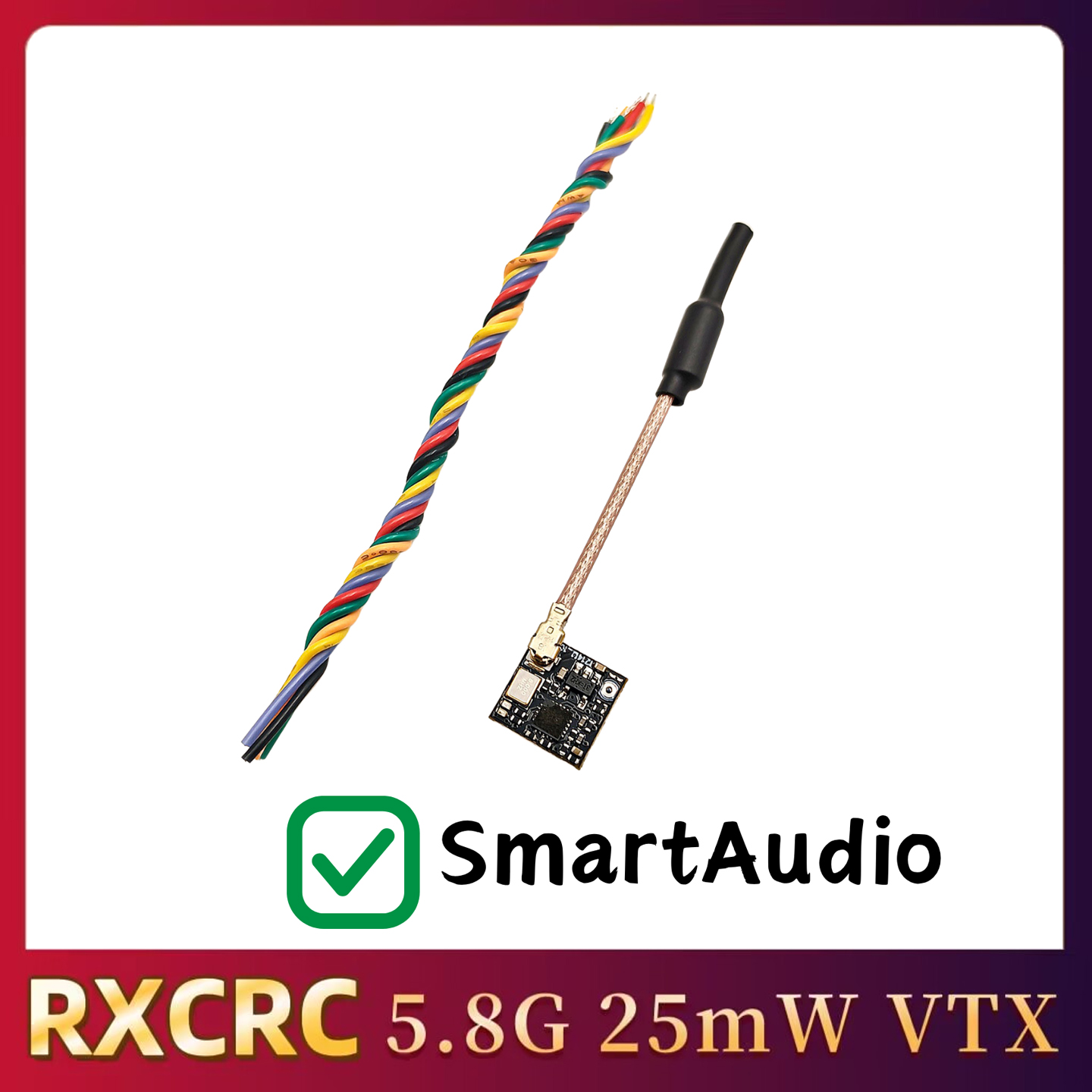 RXCRC 5.8GHz 48CH FPV 25mW Ana - Drone Frame 评论和价格